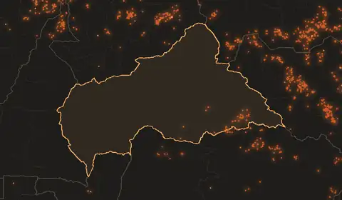 Wildfires in Central African Republic