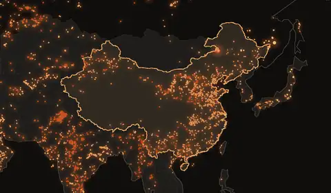 Wildfires in China