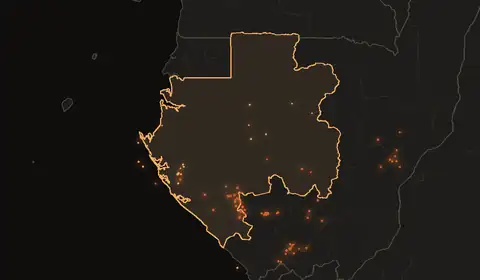 Wildfires in Gabon
