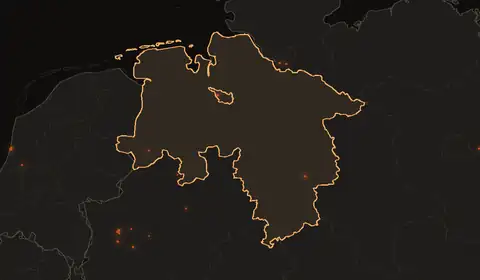 Wildfires in Lower Saxony