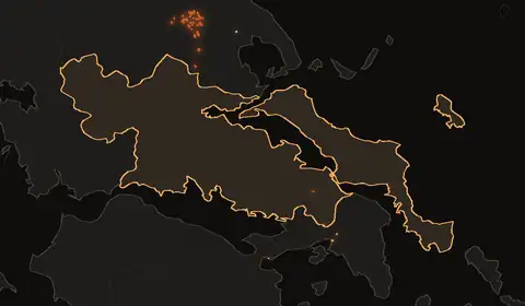 Wildfires in Central Greece