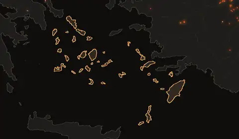 Wildfires in South Aegean