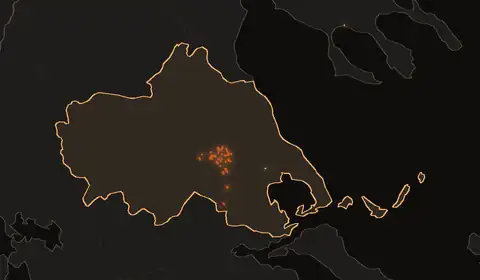 Wildfires in Thessalia