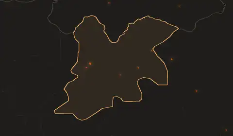 Wildfires in Dinguiraye Prefecture