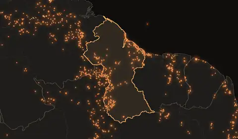 Wildfires in Guyana