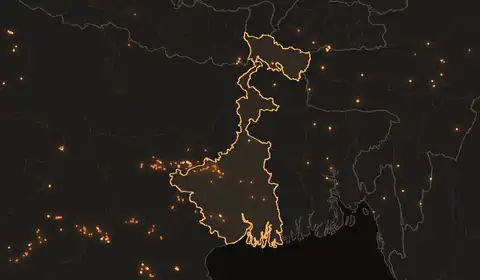 Wildfires in West Bengal