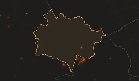 Wildfires in East Kazakhstan