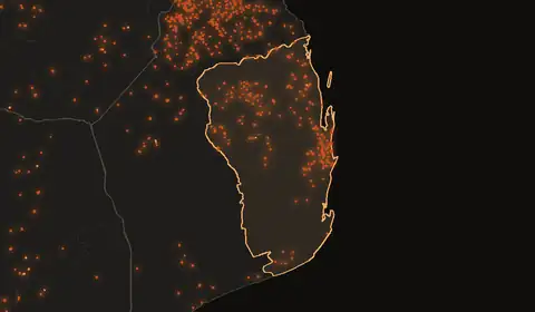 Wildfires in Inhambane