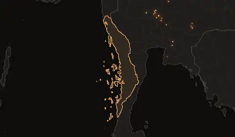 Wildfires in Tanintharyi