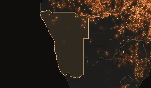 Wildfires in Namibia