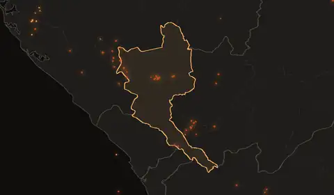 Wildfires in Niari