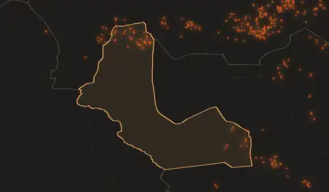 Wildfires in Western Bahr el Ghazal