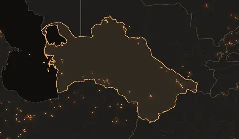 Wildfires in Turkmenistan