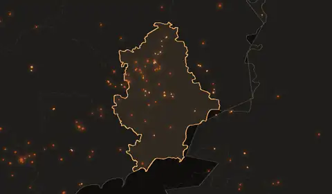 Wildfires in Donetsk