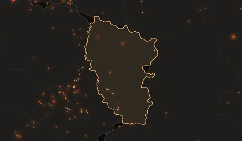 Wildfires in Luhansk