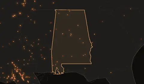 Wildfires in Alabama