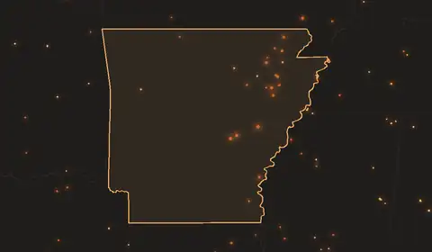 Wildfires in Arkansas