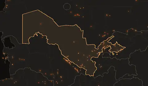 Wildfires in Uzbekistan