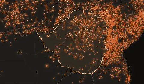 Wildfires in Zimbabwe