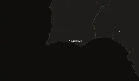 Wildfires near Algarve