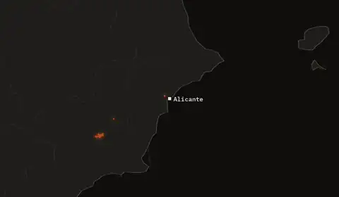 Wildfires near Alicante