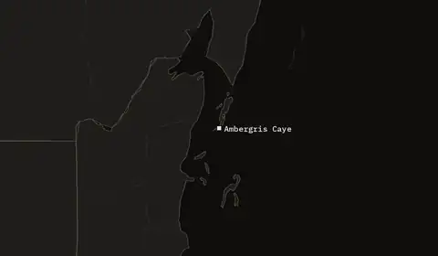 Wildfires near Ambergris Caye