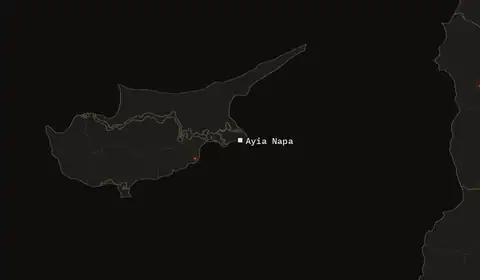 Wildfires near Ayia Napa
