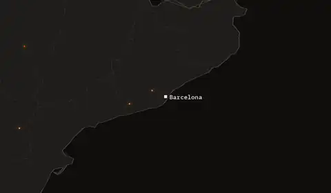 Wildfires near Barcelona