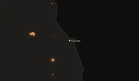 Wildfires near Cairns