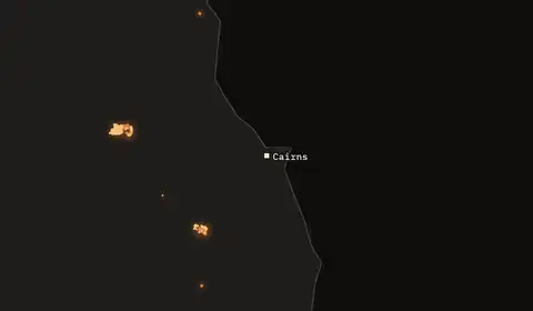 Wildfires near Cairns