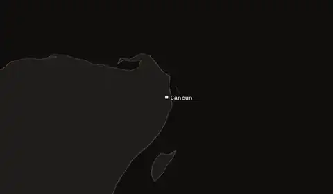 Wildfires near Cancun