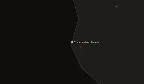 Wildfires near Clearwater Beach
