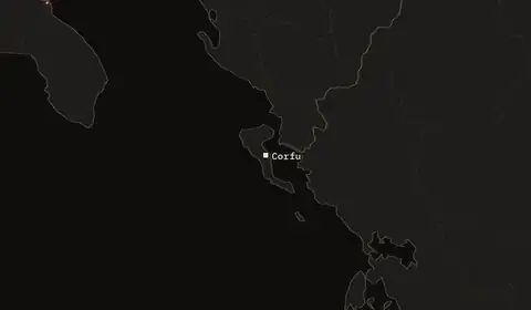 Wildfires near Corfu