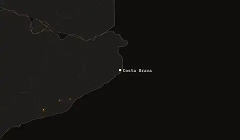 Wildfires near Costa Brava