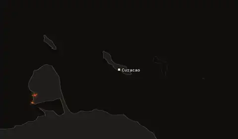 Wildfires near Curacao