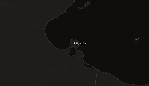 Wildfires near Djerba