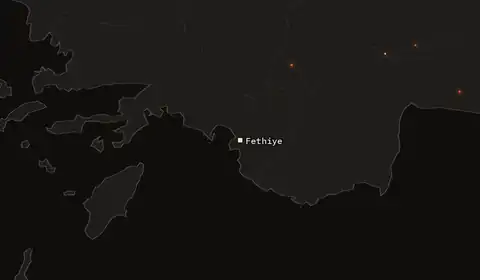 Wildfires near Fethiye