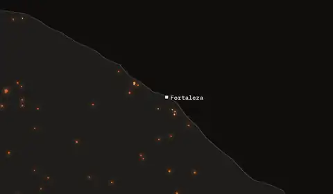 Wildfires near Fortaleza