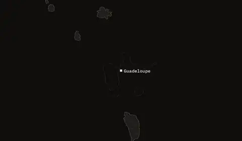 Wildfires near Guadeloupe