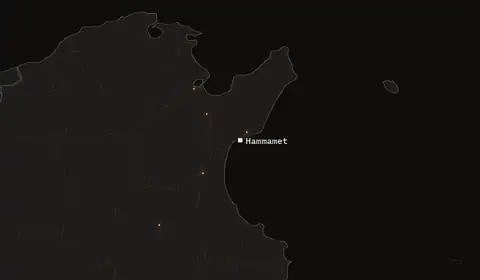 Wildfires near Hammamet