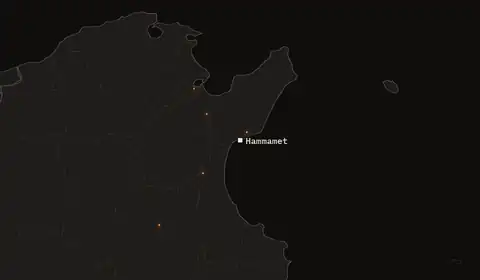 Wildfires near Hammamet