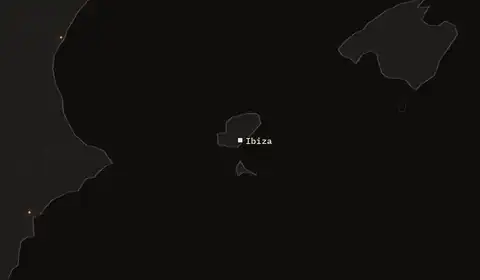 Wildfires near Ibiza