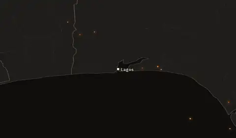 Wildfires near Lagos