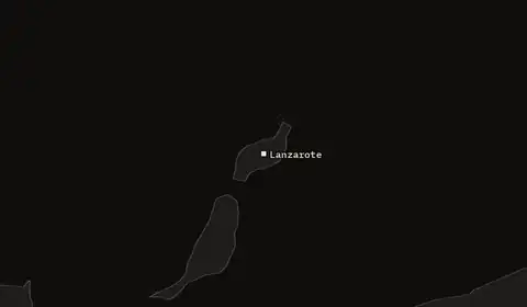 Wildfires near Lanzarote