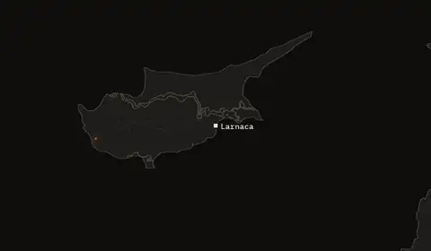 Wildfires near Larnaca
