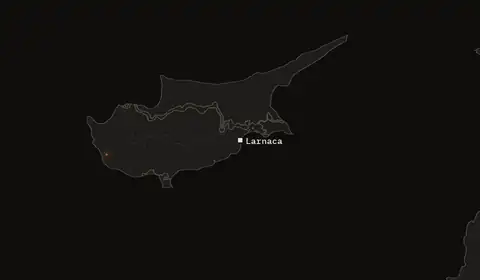 Wildfires near Larnaca