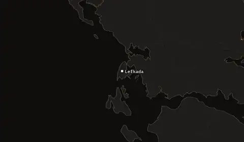 Wildfires near Lefkada