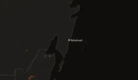 Wildfires near Mahahual