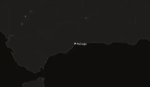 Wildfires near Malaga
