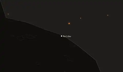 Wildfires near Malibu